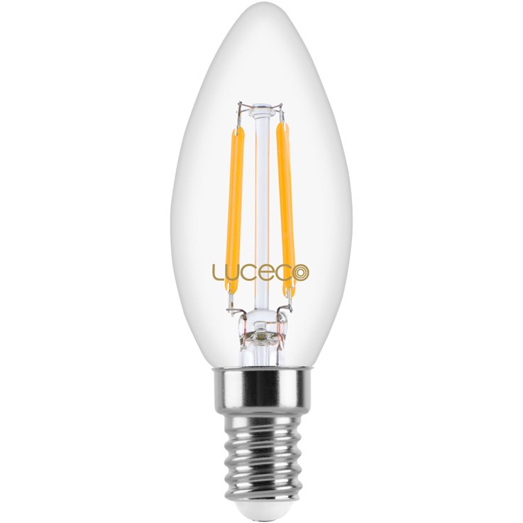 Luceco Candle 4W E14 2700K 470lm LED Filament